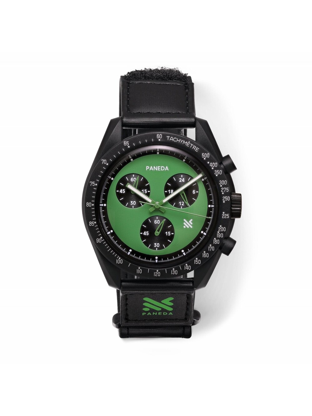 Chotovelli Paneda Chrono 42mm Green Mens Quartz Watch 3ATM
